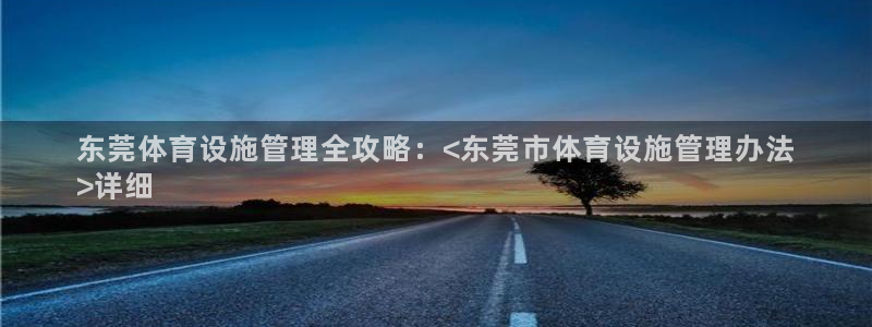 意昂3科技：东莞体育设施管理全攻略：<东莞市体育设施