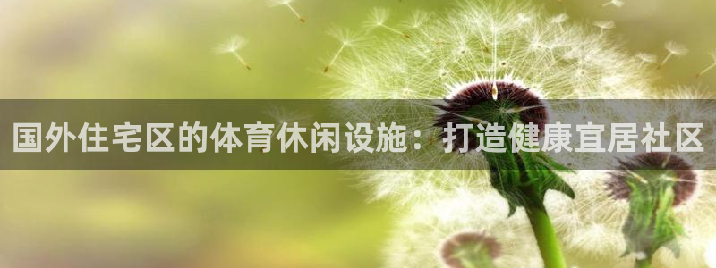 意昂3集团E.ON：国外住宅区的体育休闲设施：打造健