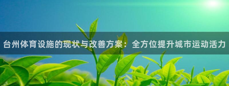 意昂3新能源：台州体育设施的现状与改善方案：全方位提